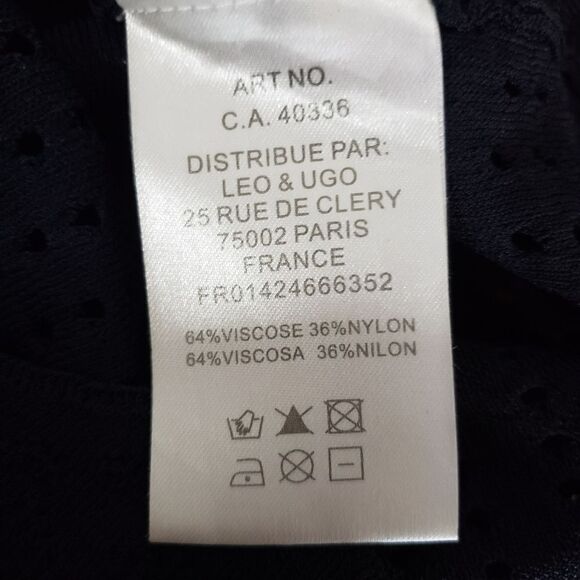 Leo & Ugo Size 8 Medium Blue Sleeveless 2 Tier Dress - Picture 11 of 11